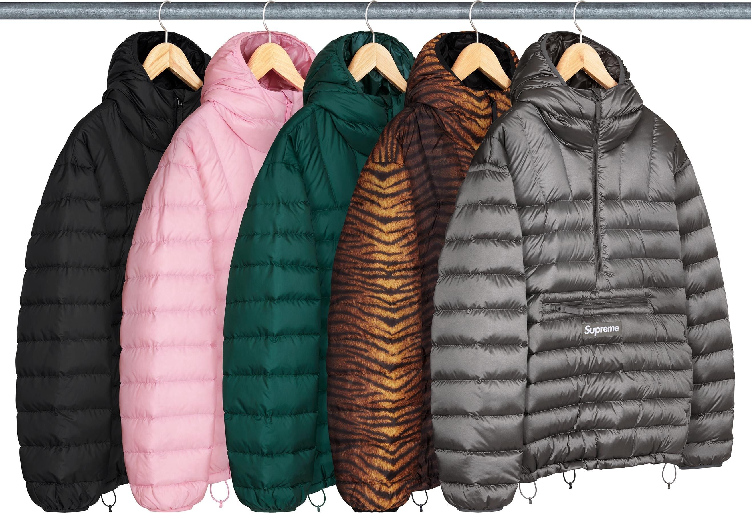 Micro Down Half Zip Hooded Pullover